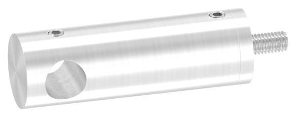 Querstabhalter mit flachem Anschluss, Durchgangsbohrung Ø 12,2 mm