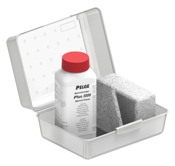 Pelox Spezialreiniger, 300 ml, in Box mit Polierpad und Schwamm