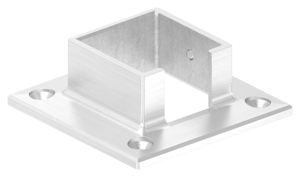 Wandhalter für Quadrat-Nutrohr 40 x 40 x 1,5 mm, V2A / V4A