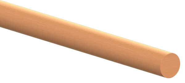 Holzhandlauf Buche, Ø 42 mm, gedämpft, geschliffen und lackiert, für den Innenbereich