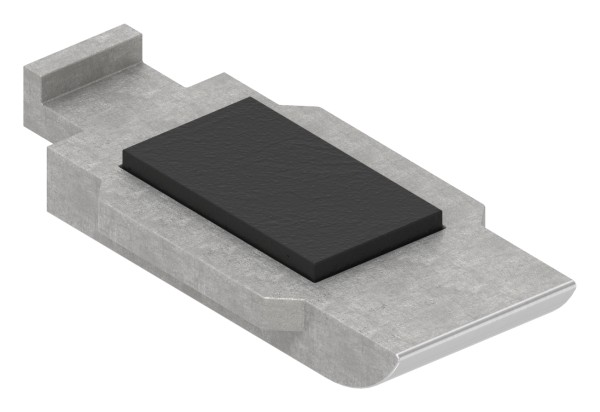 Sicherungsplatte für Glasklemme ohne AbZ / AbG Modell 45 "PLACON", Endklemme