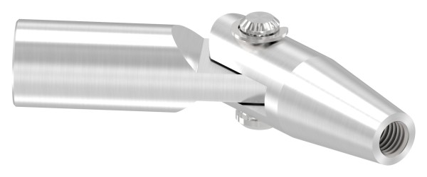 Gelenkverbinder (von Zugstange zu Ankerplatte), 2 x Rechtsgewinde M10, zu Vordachsystem Edelstahl