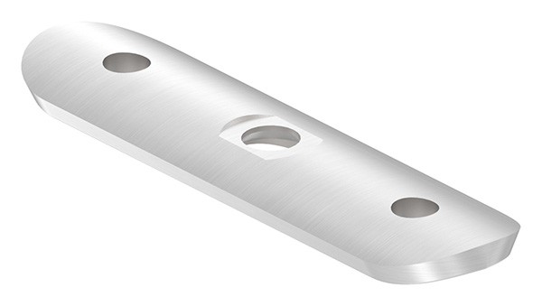 Handlaufanschlussplatte für Rohr Ø 42,4 mm, zum Verschrauben, V2A