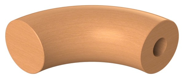 90° Endbogen für Holzhandlauf Buche, Ø 42 mm, geschliffen und lackiert, für den Innenbereich