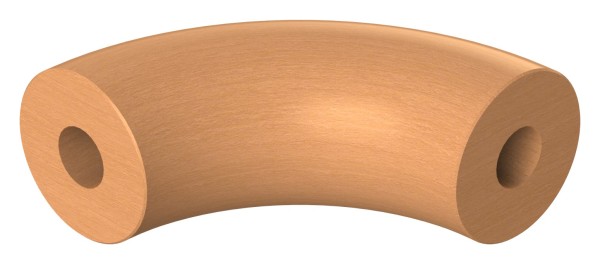 90° Bogen für Holzhandlauf Buche, Ø 42 mm, geschliffen und lackiert, für den Innenbereich