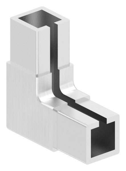 Eckverbinder für quadratisches Klemmprofil, V2A