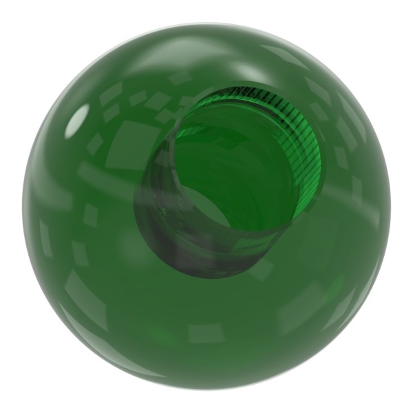 Glaskugel Ø 30 mm, mit Sackloch, Farbe Blau, Rot oder Grün