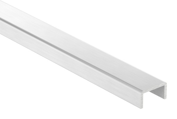 Kantenschutzprofil SLIM, Alu eloxiert E4/EV1, Edelstahlfinish